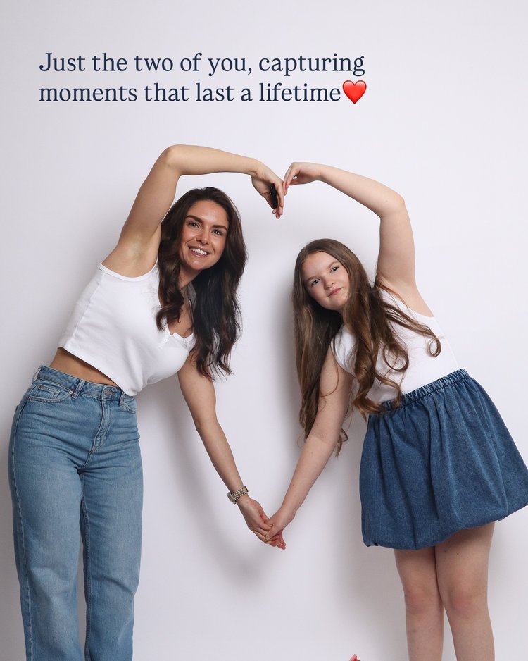 This Mother&rsquo;s Day, capture the moments that matter most. Just you and the person who&rsquo;s been there through it all.

✨ A quiet space to be yourselves, with no photographers or interruptions.
📸 Take control with a simple remote and let the 